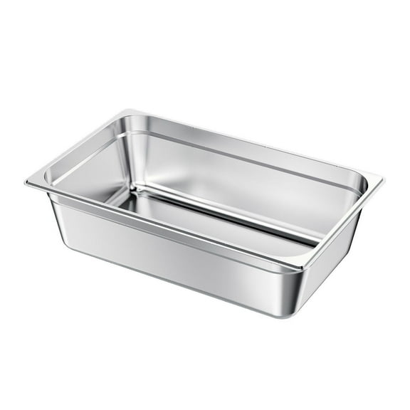 Stainless Steel Hotel Pan Full Size 6 Inch Deep - Restaurant Catering Pans, Commercial Kitchen Supply, Food Storage, Buffet Serving - 1 Pack