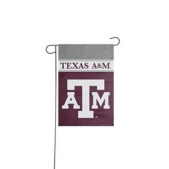 Bandera de jardín FOCO NCAA Texas A&M Aggies de doble cara 45 x 30 cm