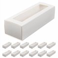 thumbnail image 2 of 25 Macaron Boxes, Macaron Box for 6, (Interior Mesurement 7.2 inch×1.96 inch×1.96 inch), Macaroons White macaron box,Macaron Packaging Boxes with Clear Window Kraft without Macarons inside, 2 of 4
