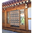 thumbnail image 2 of ZNDUO Blackout Door Curtains, Insulated Blackout Vintage Aztec Boho Tribe Style Pattern Window Curtain for Living Room Kitchen Bathroom Bedroom, 34x56 Inches, 2 of 7