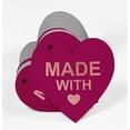 thumbnail image 3 of Inkdotpot 50 Pack Real Rose Gold Foil Paper Tag Made With Love Wedding Favor Hang Tag, 3 of 6