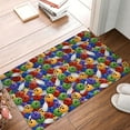 thumbnail image 5 of Daiia Bowling Colorful Front Door Mat, Heavy Duty Durable Welcome Mat for Outdoor Indoor, Dirt Trapper Waterproof Super Absorbent Door Mat, 16" x 24", 5 of 9