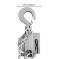 thumbnail image 3 of Silver Manual Hand Chain Hoist W/ 2 Lifting Chain Rows Factory Chain Fall for Transportation, Factories, 3 of 20