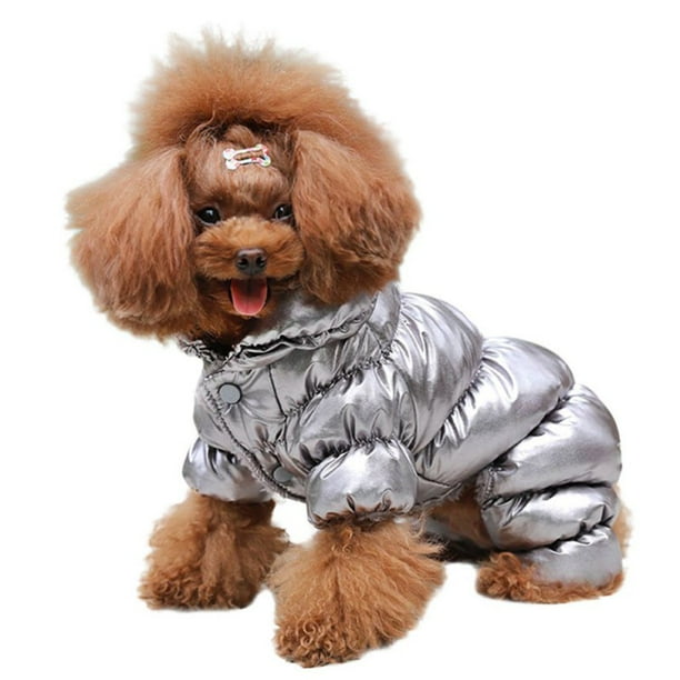 Dog Clothes Winter French Bulldog Dog Clothes Waterproof Cotton Padded Warm Outfit Coat Jacket Thickening Down Jacket Dog 4 Legged Button Coat Cold Weather Costume Walmart Com Walmart Com