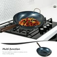 thumbnail image 4 of OULII Nonstick Wok Pan Iron Cooking Black for Professional Cooks 1Set, 4 of 5