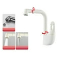 thumbnail image 1 of Wash Basin Faucet Bathroom Swivel Wash Basin Hot And Cold Faucet Full Copper White, 1 of 7