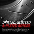 thumbnail image 4 of Power Stop Brake Rotor AR86002XR Evolution Series; Drilled And Slotted; One Piece Design With Hat; Wheel Bolt Pattern 5x 115 Millimeter; Front; Silver Zinc Plated Cast Iron; Single, 4 of 4