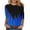 #7-Blue, variant on Pntutb Womens Plus Size,Women's Fashion Printed Mid-Length 3/4 Sleeve Round Neck Casual Tops T-Shirt