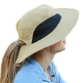 thumbnail image 1 of Solaris Sombrero de Sol para Mujer con Cola de Caballo para Senderismo, Pesca, Jardinería, Protección UV Al Aire Libre, Gorra de Safari, Malla Transpirable y Apertura de Agujero para Cola de Caballo,, 1 of 8