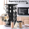 thumbnail image 2 of Especiero Giratorio 360º Bluelander con 20 Frascos de Vidrio, Organizador de Cocina, 5 Niveles, Negro, 2 of 5