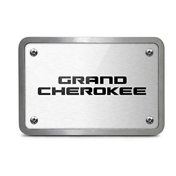 Jeep Grand Cherokee UV Graphic Brushed Thick Solid Billet Aluminum 2 inch Tow Hitch Cover