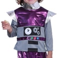 thumbnail image 3 of BRIGHTFUFU 1 juego de accesorios de Poppin para niños, disfraz de robot de cosplay, ropa de juego de roles para niños, ropa de actuación para niños, talla M púrpura, 3 of 7