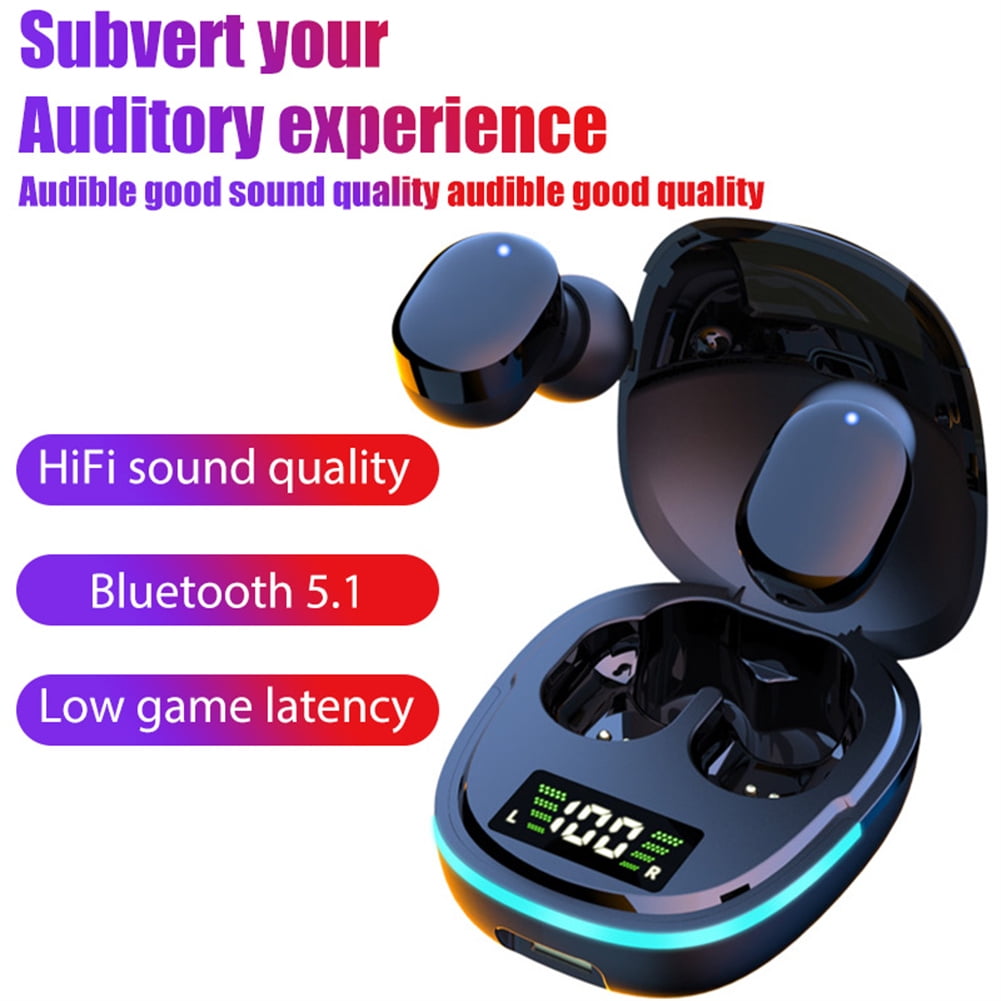 Leeten TWS G9s Earphones Bluetooth 5.1 Wireless Gaming Headset Noise