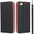 thumbnail image 1 of AmPm Premium Leather case for iPhone Xs max Wallet Magnetic Flip Cover case with Card Slot TPU Shockproof Stand Genuine Leather case with Lanyard Compatible with iPhone Xs max - Red, 1 of 8