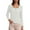 White, variant on EDFBUYKRS V Neck T Shirts for Women Long Sleeve Tops Solid Color Tee Casual Shirts Xl