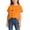 Orange, variant on ITSAME Girls T-Shirts, Cotton Lightweight Round Neck Kids Casual Fashion Graphic Tee for Summer Red Size 6-8T