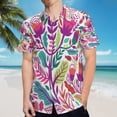 thumbnail image 5 of High Quality Hawaiian Shirts for Men Short Sleeve Aloha Beach Shirt Floral Summer Casual Button Down Shirts Blouses S4Z8NH, 5 of 7
