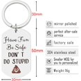 thumbnail image 2 of Have Fun Be Safe Don't do stupid Keychain,Gifts for New Driver or Gifts for Graduation, 2 of 12