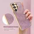 thumbnail image 4 of For Samsung Galaxy S25 Ultra Case Electroplating Ripple Texture PU + TPU + PC Phone Back Cover - Gre, 4 of 5