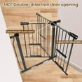 thumbnail image 5 of BalanceFrom Easy Walk-Thru Safety Gate with Pet Door for Doorways and Stairways with Auto-Close/Hold-Open Features, 30-Inch Tall, Fits 29.1-33.8 Inch Openings, Graphite, 5 of 7