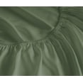 thumbnail image 5 of 800 Thread Count 100% Egyptian Extra Long Staple Cotton Sheet Set, 4 Pc Set, Sateen Weave, Hotel Collection Soft Luxury Bedding, Fits Upto 15" Inch Deep Pocket (Sage Solid, King Size), 5 of 8