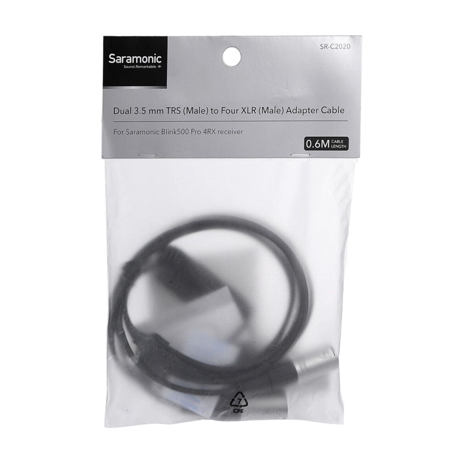 Saramonic Saramonic SR-C2020 2x 3.5mm TRS Male to 4x XLR Splitter for Dual Wireless Systems & Blink 500 Pro B8