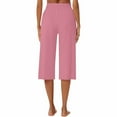 thumbnail image 5 of Mohiass Summer Capri Pants for Women, Casual Pull On Womens Capris with Pockets, Women's Casual Pants & Capris, Ladies Capris Pink XL, 5 of 6