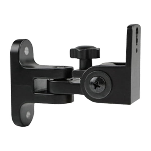 Soporte de pared para altavoz de aleación de zinc, 1 unidad, soporte de pared para sonido envolvente (negro)