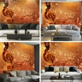 thumbnail image 6 of Peel and Stick Wallpaper Canvas Music theme poster treble clef abstract musical staff Modern Art Wall Mural Decor Self Adhesive and Removable 69in x 98in, 6 of 6