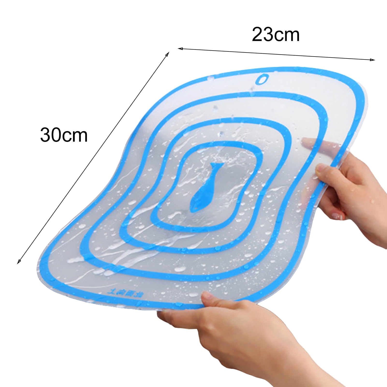 Grandest Birch 40 Pcs Kitchen Plastic Chopping Block Cutting Board Non-slip Frosted Breadboard,S
