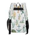thumbnail image 3 of PVC Transparent Backpacks Clear Backpack for Travel and Outings Watercolor Sea Life Pattern, 3 of 7