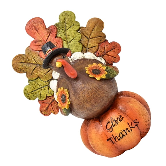 KAKOWELY 1Ud De Resina Para Y Estante Con Pavo Calabaza