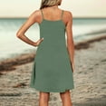 thumbnail image 3 of Mgmyaa Womens Slip Dress Summer Casual V-Neck Midi Sundress with Adjustable Buckle Spaghetti Straps A-Line Beach Vacation Dress, 3 of 5