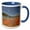 Blue/White, variant on 3drose, Close Up of Yellowstones Grand Prismatic, 11oz Two-tone Yellow Mug