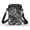Ethnic Geometric Wave Pattern White Flowers, variant on HELLHERO Polyester Women Crossbody Bag Double Zipper Messenger Bag for Outdoor Holiday Travel(Ghost Spider Web Bat)