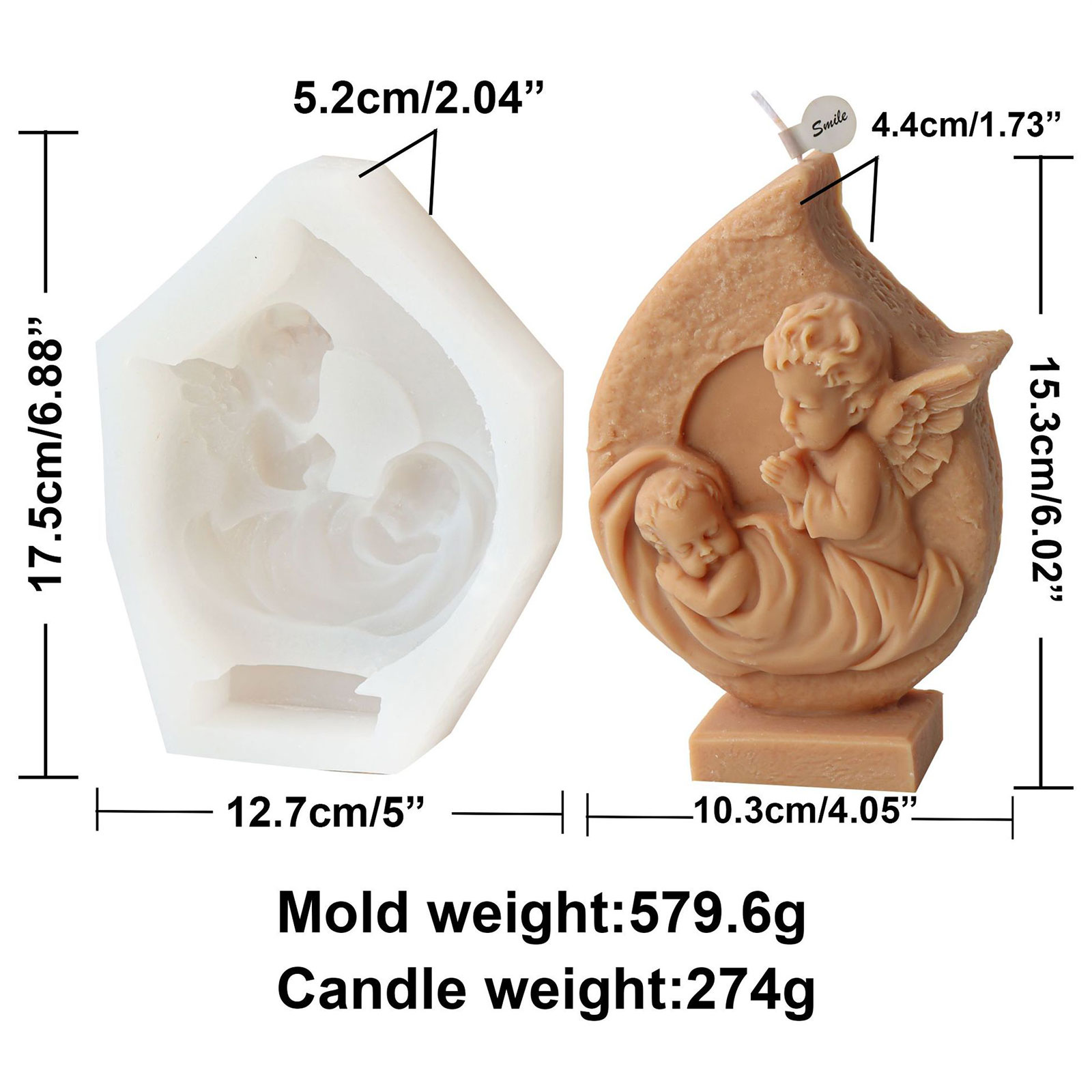 Photo Frame Fairy Silicone Mold Handmade Plaster Resin Soap Making Tools Home Decorations Crafts