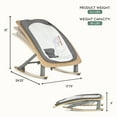 thumbnail image 3 of Evolur Tory 2-in-1 Rocker & Chair, Gray, 3 of 12