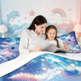 thumbnail image 6 of Manfei Cartoon Axolotl Bed in a Bag King Size,Magic Animal Bed Set,Glitter Print Bedding King Size,Breathable Room Decorative Reversible,7 Pieces, 6 of 8