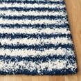 thumbnail image 3 of SAFAVIEH Hudson Shag Jagoda Striped Area Rug, Navy/Ivory, 9' x 12', 3 of 8