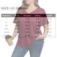 thumbnail image 3 of Plus Size Blusas Elegantes Para Mujer, Plus Size Summer Shirts for Women, Womens Tops Short Sleeve Shirts Buttons V Neck Spring Fashion Summer Outfits Plus Size Blouses Dressy Casual, Hot Pink XL, 3 of 6