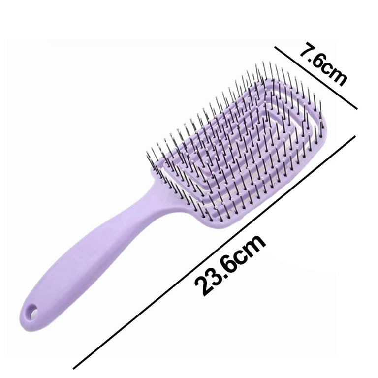 Unique Bargains Egg Shape Portable Hair Brush 3.50 X 2.68 X 1.89 1 Pc  Gradient Purple : Target