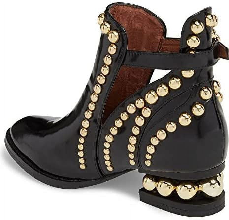 Jeffrey Campbell Rylance Black Box Gold Embellished Cut Out