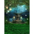 thumbnail image 1 of BSDHOME Polyester Fairy Tale Photo Studio Backgrounds Beautiful Lanterns Trees Butterflies Lake Green Grass Floor Spring Scenic Photography Backdrops 5x7ft, 1 of 2