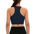 thumbnail image 6 of FANNYC Women's High Impact Support Sports Bra Seamless Wireless Racerback Sports Bra Breathable Mesh Yoga Tank Top Vest Gym Running Workout Activewear Bras With Removable Pad,6 Colors, 6 of 7