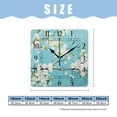 thumbnail image 2 of 10 Inch Wall Clock Battery Operated Silent Clock Decorative for Office, Kitchen, Outdoor, Living Room，Beige Flowers Colorful, 2 of 4