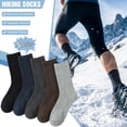 thumbnail image 3 of KOITHOT 5 Pairs Wool Socks for Men, Thick Soft Knit Vintage Boot Crew Socks, 3 of 6