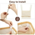 thumbnail image 7 of Inadays Laundry Basket Clothes Laundry Hamper 100L with Lid with Bamboo Handles and A Removable Laundry Bag Large Collapsible Foldable Laundry Hamper for Bedroom, Bathroom, Dorm, Laundry Room, 7 of 7