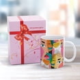 thumbnail image 3 of Colorful Human Male Female Portrait Texture Modern Abstract Style White Ceramic Cup, 11 Oz Tea Mug, Coffee Mug, Milk Mug, Juice Ceramic Cup for Home Offices Cafe Party Mom Father Daughter Son, 3 of 6