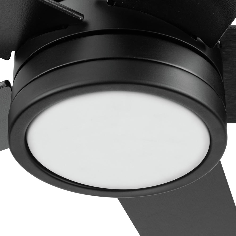 Honeywell Graceshire 52” Ceiling Fan with LED Light and Remote, Matte Black
