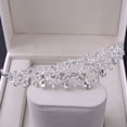 thumbnail image 4 of Maytalsory Couronne de Mariée en Strass Style Rétro pour Élégance Classique Style Rétro Cristaux Couronne de Princesse Argent, 4 of 6